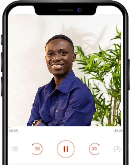 The Pastor Michael Anti podcast playing on a mobile phone